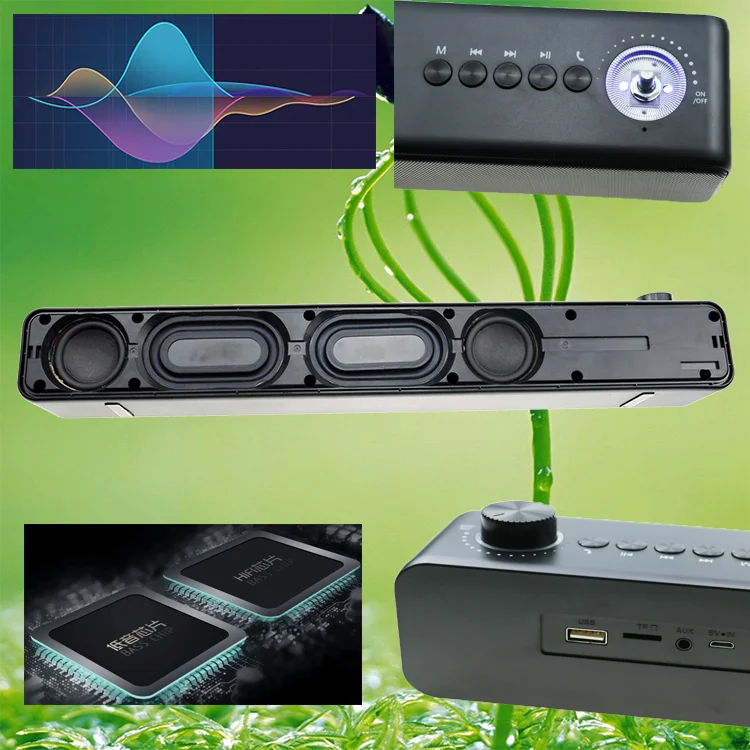2019 hot sale wood super bass stereo sound bar TF USB FM subwoofer speaker - ANKUX.COM