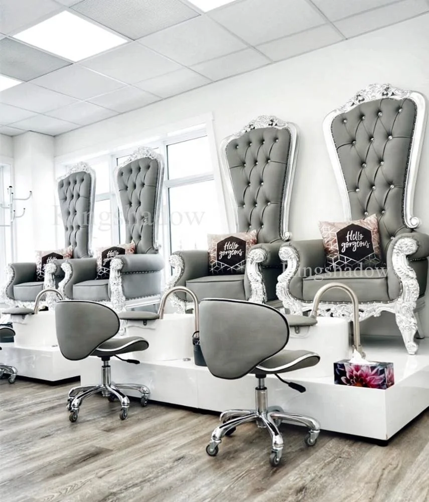 Custom pedicure chair for salon furniture grey king throne spa chair, Customized
Custom pedicure chair for salon furniture grey king throne spa chair, Customized