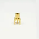 Gold Plated 500 Cycles MCX Female Socket PCB Panel Mount Crimp MCX RF Connector