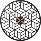 15 Inch 40cm silent Round Decorative metal nordic Wall Clocks with Geometric Dial