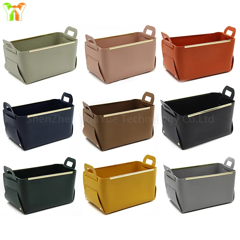 Nordic Multifunctional Storage Basket Dog Toys PU Leather kitchen Storage Bins Cloth Storage Basket with Handle
Nordic Multifunctional Storage Basket Dog Toys PU Leather kitchen Storage Bins Cloth Storage Basket with Handle