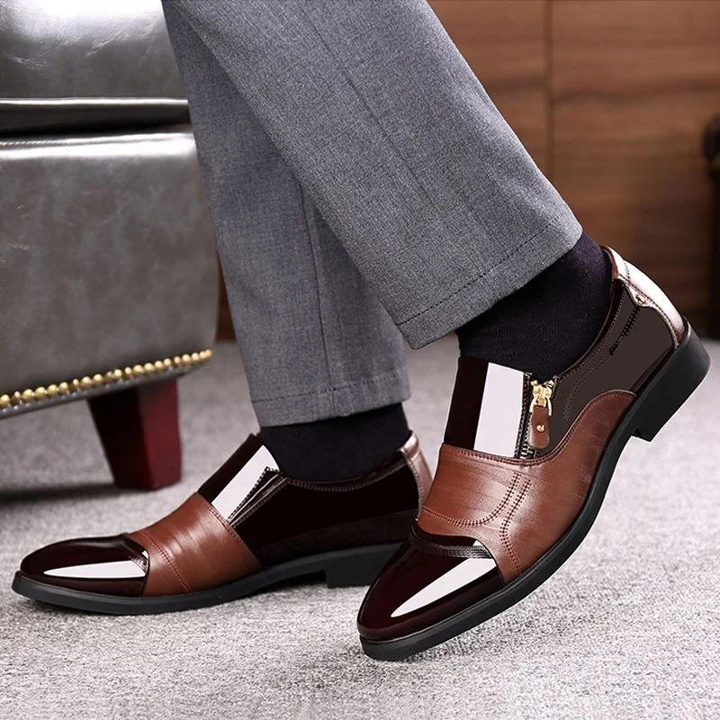 New men business dress casual shoes fashion leather pointed men shoes, Brown and black
New men business dress casual shoes fashion leather pointed men shoes, Brown and black