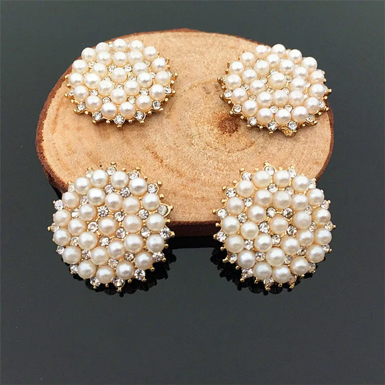 Sale large crystal rhinestone pearl embellishments flatback button for bridal wedding bouquet, Gold
Sale large crystal rhinestone pearl embellishments flatback button for bridal wedding bouquet, Gold