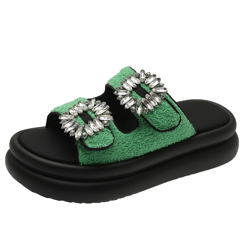 Dropshipping Custom Logo Rhinestone Fashion Designer Platform Sandals Women 2023 New Beach Slides Slippers
Dropshipping Custom Logo Rhinestone Fashion Designer Platform Sandals Women 2023 New Beach Slides Slippers