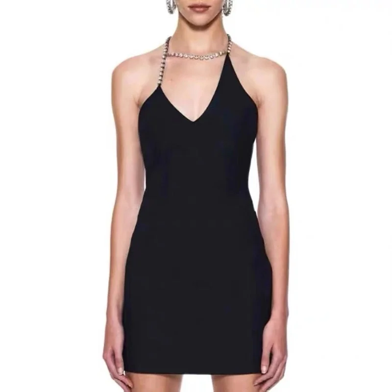 Wholesale Summer 2021stylish diamond decoration sexy satin party dress Bodycon Mini Dress For Women, Black,green(can be customized)
Wholesale Summer 2021stylish diamond decoration sexy satin party dress Bodycon Mini Dress For Women, Black,green(can be customized)