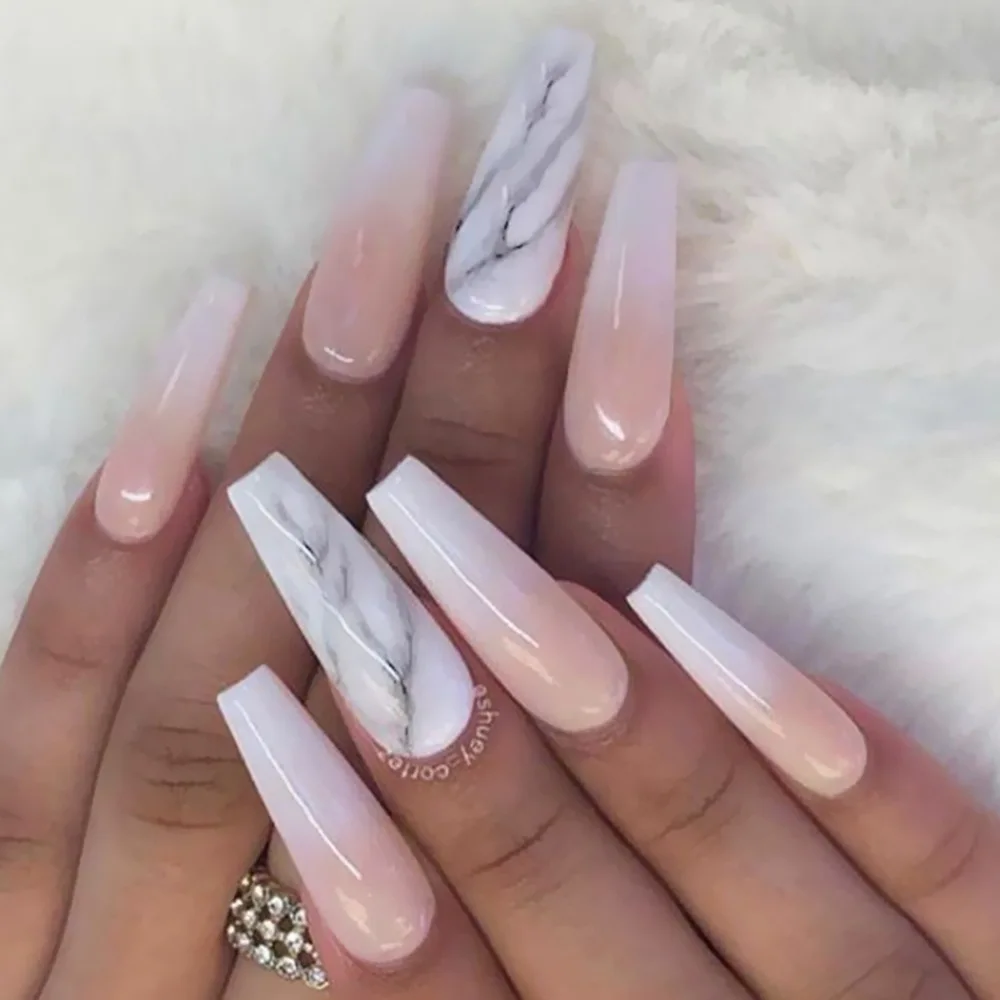 Missbloom Best Price Faux Ongles False Nails Acrylic Marble Crack Gradient Ballerina Artificial Fake Nail Supplier
Missbloom Best Price Faux Ongles False Nails Acrylic Marble Crack Gradient Ballerina Artificial Fake Nail Supplier