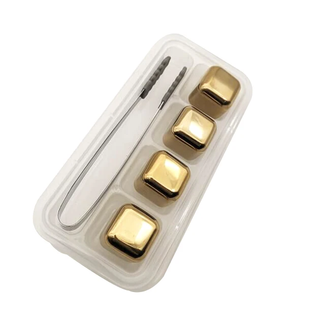 Reusable 304 stainless steel ice cubes and can be used to freeze various beverages ice cubes, Golden 
Reusable 304 stainless steel ice cubes and can be used to freeze various beverages ice cubes, Golden