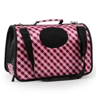 Multifunctional luxury mesh cat travel carrier foldable print pet dog sling tote bag