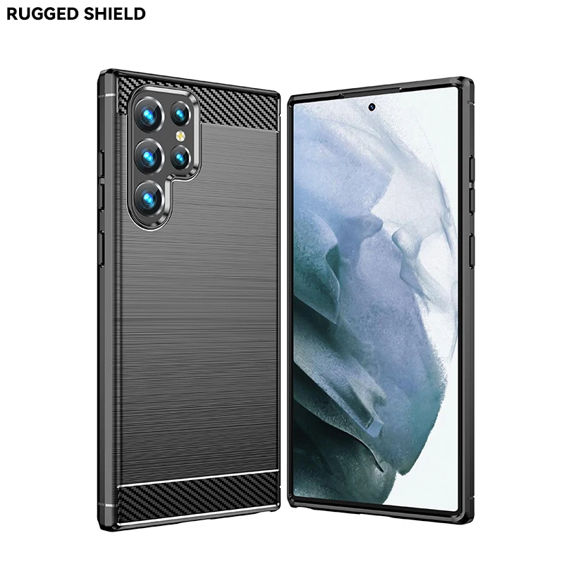 Carbon Fiber Silicone Soft Back Cover Tpu Mobile Phone Case For Samsung Galaxy S22 Ultra
Carbon Fiber Silicone Soft Back Cover Tpu Mobile Phone Case For Samsung Galaxy S22 Ultra