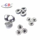 Different Sizes Stainless Steel Metal Spring Snap Button For Bag