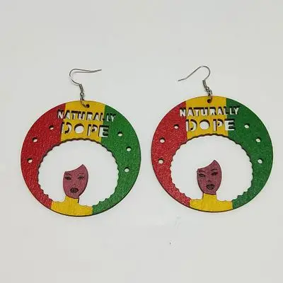 Wholesale Hollow Circle Brown Laser Engraved Letter Wooden Earrings Personality Round African Women Head Wood Earrings For Gift, Picture shows/custom color
Wholesale Hollow Circle Brown Laser Engraved Letter Wooden Earrings Personality Round African Women Head Wood Earrings For Gift, Picture shows/custom color