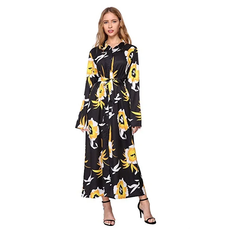 Whole Sale Trendy Women Floral Print Maxi New Dress Designs Girls Ladies Shirt Dresses, Customized color
Whole Sale Trendy Women Floral Print Maxi New Dress Designs Girls Ladies Shirt Dresses, Customized color