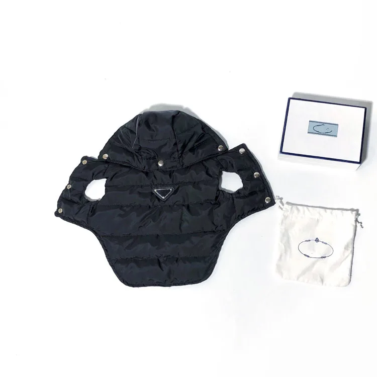 Winter Warm Luxury Brand Designer Pet Warm Clothes Winter Dog Coat Jacket Dog Puffer Vest with triangle logo, Black
Winter Warm Luxury Brand Designer Pet Warm Clothes Winter Dog Coat Jacket Dog Puffer Vest with triangle logo, Black