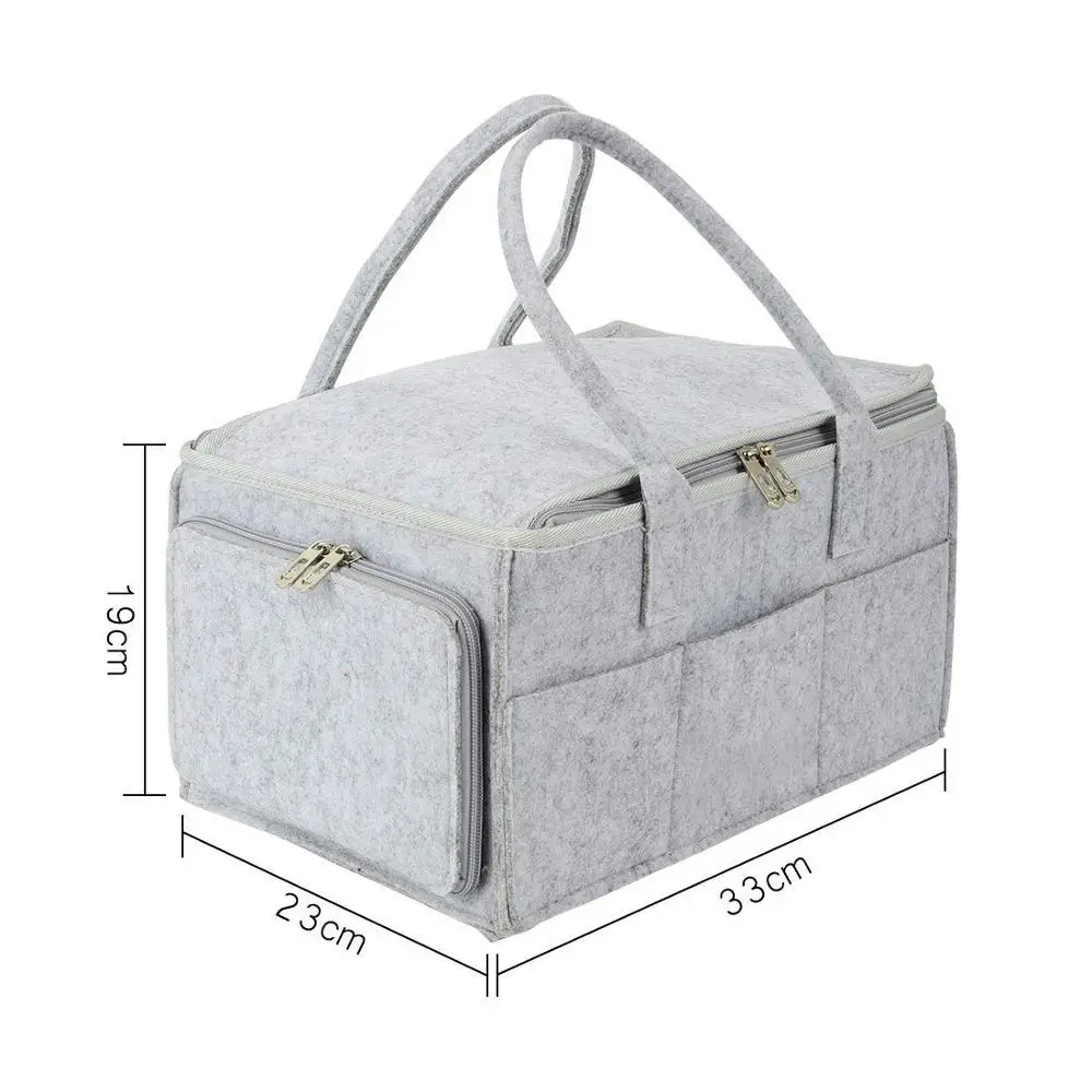 Felty Baby Diaper Caddy Organizer Portable Infant Nursery Bag for Shower Gifts, Grey or customized
Felty Baby Diaper Caddy Organizer Portable Infant Nursery Bag for Shower Gifts, Grey or customized
