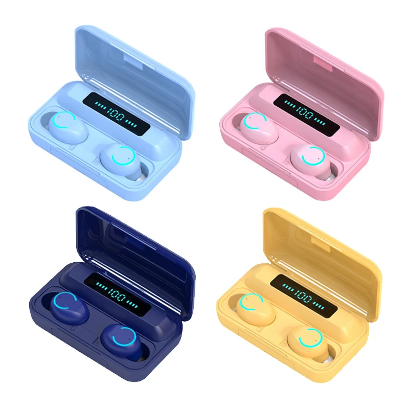 Newest TWS Earphone F9-9 Macaron Color Touch Waterproof Headphone BT5.0 Waterproof Mini Sports 9D Stereo Bass Headset, Black, white, pink, yellow, sky blue, dark blue
Newest TWS Earphone F9-9 Macaron Color Touch Waterproof Headphone BT5.0 Waterproof Mini Sports 9D Stereo Bass Headset, Black, white, pink, yellow, sky blue, dark blue