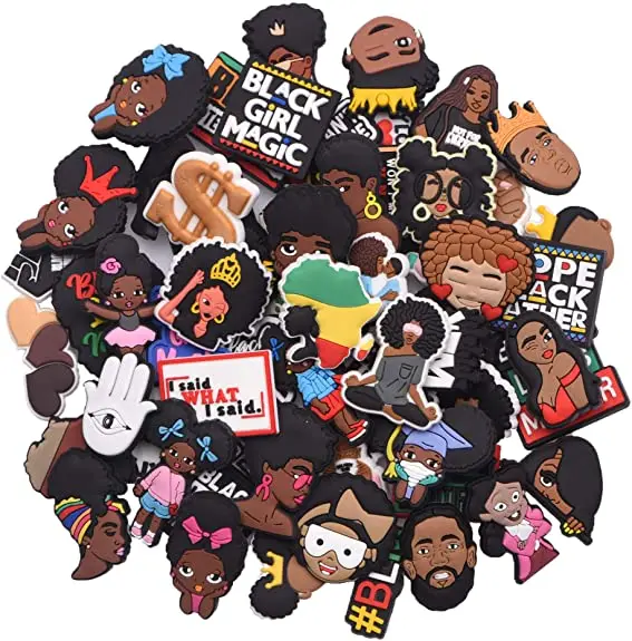 Amazon Hot Sell Soft PVC Shoe Charms Custom OEM Bag Black Lives Shoe Charms, Pictures shown
Amazon Hot Sell Soft PVC Shoe Charms Custom OEM Bag Black Lives Shoe Charms, Pictures shown