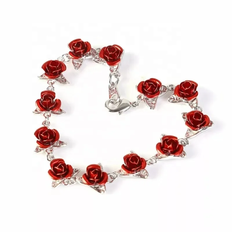 Wholesale high quality gilded glamour rose bracelet for Valentine's Day love forever
Wholesale high quality gilded glamour rose bracelet for Valentine's Day love forever