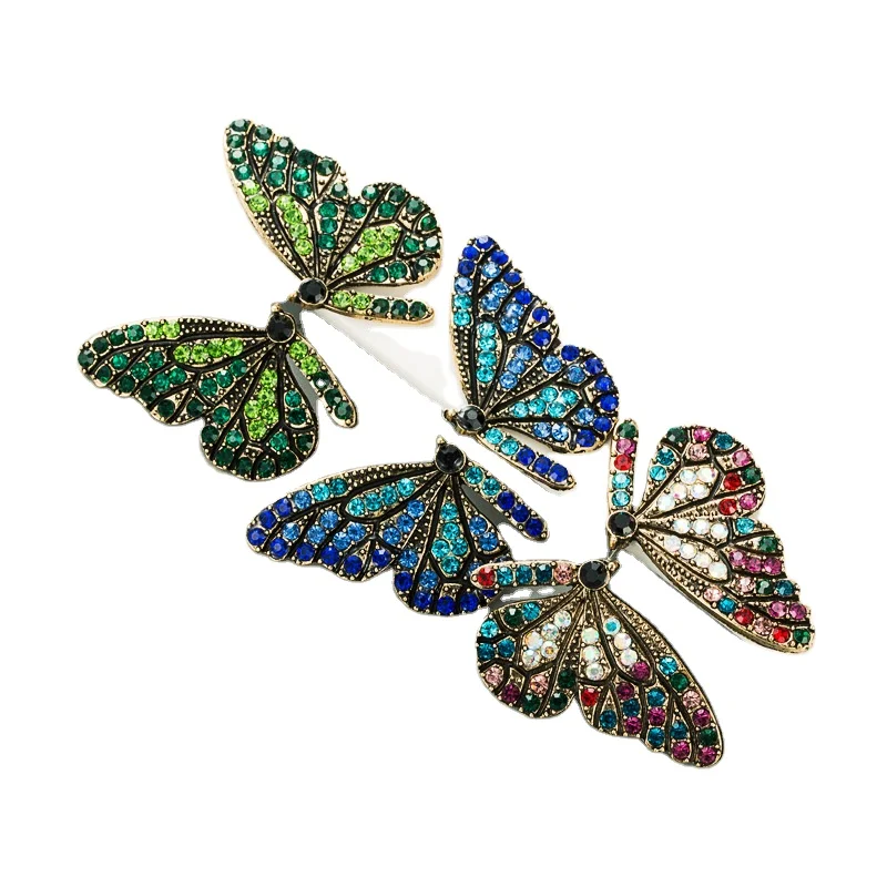 European and American style personality design butterfly wings color diamond cute girl Earrings
European and American style personality design butterfly wings color diamond cute girl Earrings