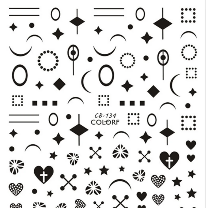 CB133-CB141 Series 3D Adhesive Nail Sticker Gold and Silver Black and White Geometric High Quality Nail Sticker
CB133-CB141 Series 3D Adhesive Nail Sticker Gold and Silver Black and White Geometric High Quality Nail Sticker