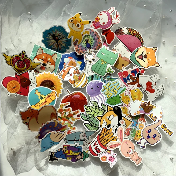 40pcs/bag Kawaii Small Fresh Q Meng waterproof back cut craft stickers guitar skateboard PVC car stickers, Cmyk
40pcs/bag Kawaii Small Fresh Q Meng waterproof back cut craft stickers guitar skateboard PVC car stickers, Cmyk
