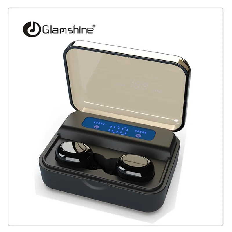 Wholesale Price TWS Bluetooth Earphone Headphones Wireless Earbuds With Power Box LCD Display, Black
Wholesale Price TWS Bluetooth Earphone Headphones Wireless Earbuds With Power Box LCD Display, Black