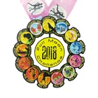 Various shaped 1 2 3 number miraculous blank national metal metal race championship hanging medal maker