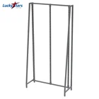 Customized freestanding racking system starter unit slotted frame garment display fixture clothes rack