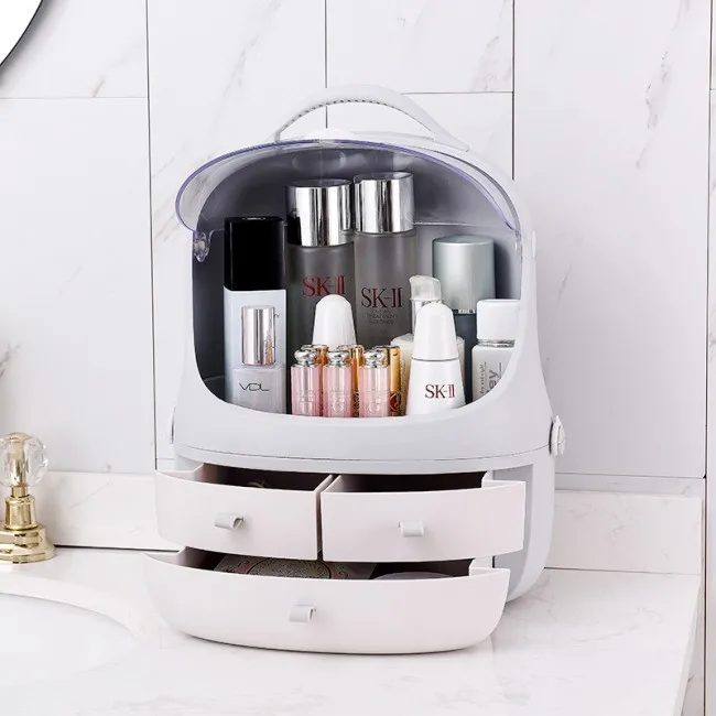 Wholesale waterproof and dustproof Multifunctional Makeup Make-up Storage Rack, Light grey, pink
Wholesale waterproof and dustproof Multifunctional Makeup Make-up Storage Rack, Light grey, pink