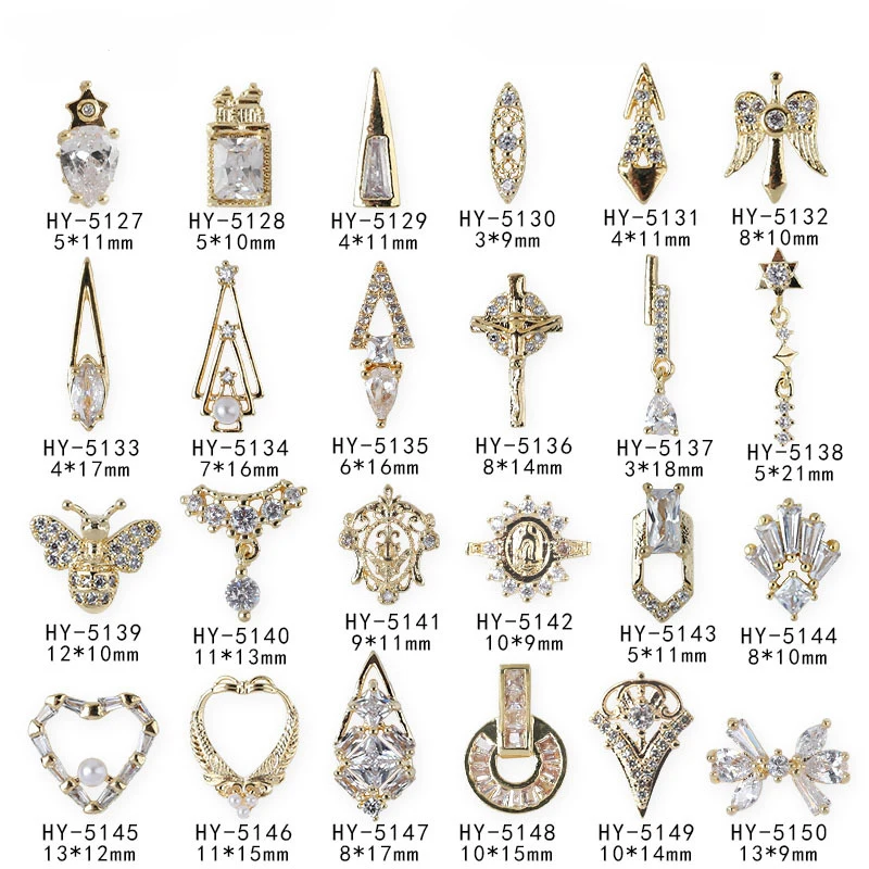 Funail Wholesale 3D Luxury Metal Jewelry Decals Shiny Alloy Nail Art Zircon Decorations, As the picture shows
Funail Wholesale 3D Luxury Metal Jewelry Decals Shiny Alloy Nail Art Zircon Decorations, As the picture shows