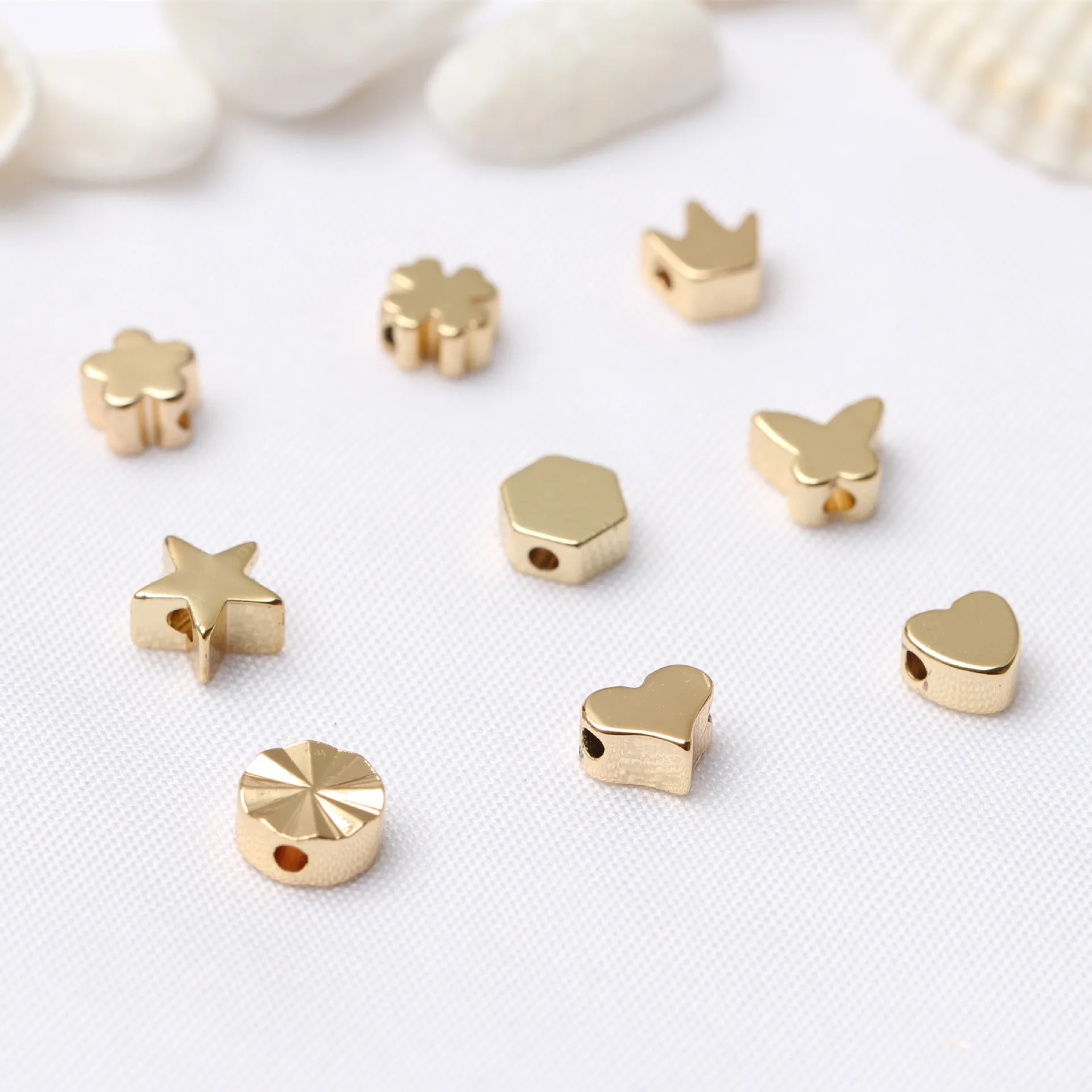 Wholesale Jewelry making decorative custom logo necklace crown Butterfly Heart Metal Brass Beads for bracelets
Wholesale Jewelry making decorative custom logo necklace crown Butterfly Heart Metal Brass Beads for bracelets