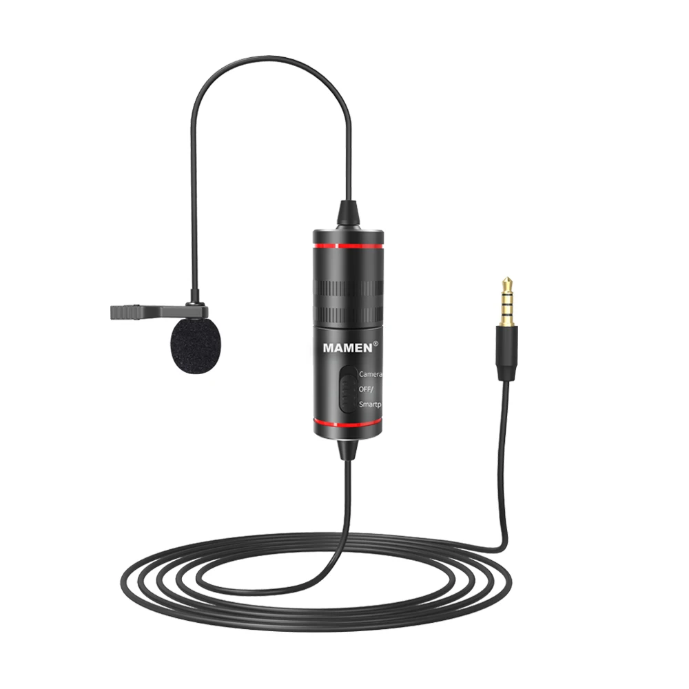 MAMEN 3.5mm Audio Video Record Lavalier Lapel Vlog Microphone Camcorder Recorder studio condenser microphone, Black
MAMEN 3.5mm Audio Video Record Lavalier Lapel Vlog Microphone Camcorder Recorder studio condenser microphone, Black