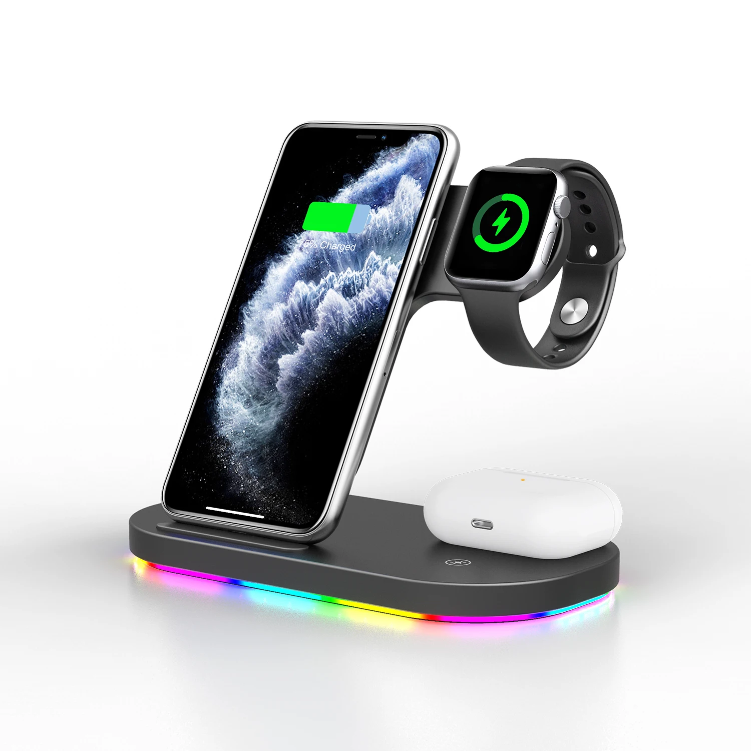 Guanyu Wireless Charger, 3 in 1 Wireless Charging Station for iPhone12/ 11 Pro Max/X/XS/XR/8Plus
Guanyu Wireless Charger, 3 in 1 Wireless Charging Station for iPhone12/ 11 Pro Max/X/XS/XR/8Plus