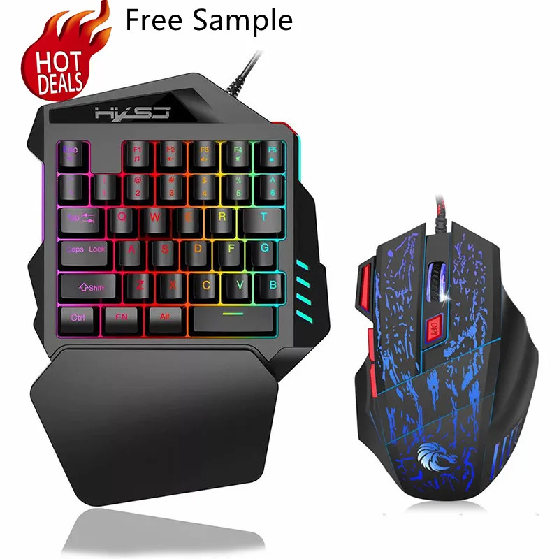 KB05A Hot Sale one Hand Keyboard, Mechanical Keyboard Mouse Combos, Mini Gaming Keyboard For Phone And Computer, Black
KB05A Hot Sale one Hand Keyboard, Mechanical Keyboard Mouse Combos, Mini Gaming Keyboard For Phone And Computer, Black