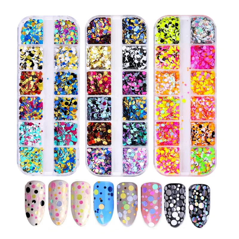 6 Box Shining Paillette Mixed Round Thin Glitter Sequins Nails for Nail Crafts Face Eyes Body
6 Box Shining Paillette Mixed Round Thin Glitter Sequins Nails for Nail Crafts Face Eyes Body