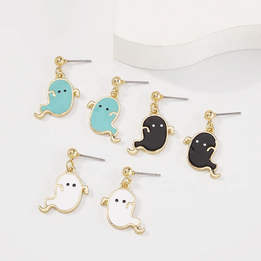 E9992 Halloween ghost fun simple earrings alloy dripping oil cute niche earrings
E9992 Halloween ghost fun simple earrings alloy dripping oil cute niche earrings