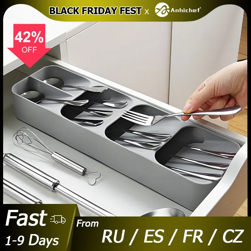 Kitchen Cutlery Storage Tray Knife holder Kitchen Organizer Kitchen Container Spoon Fork Storage Separation Knife Block Holder
Kitchen Cutlery Storage Tray Knife holder Kitchen Organizer Kitchen Container Spoon Fork Storage Separation Knife Block Holder