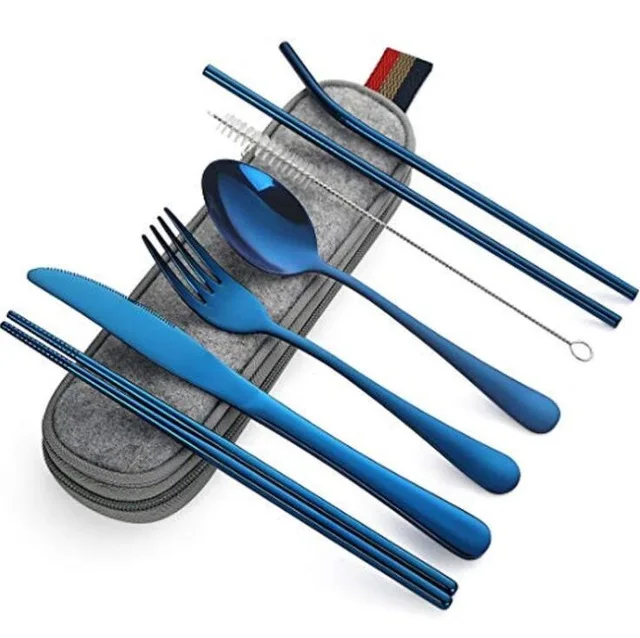 Travel Utensils,Reusable Silverware Set To Go Portable Cutlery Set with Case for Lunch Boxes Workplace Camping School Picnic, Copper
Travel Utensils,Reusable Silverware Set To Go Portable Cutlery Set with Case for Lunch Boxes Workplace Camping School Picnic, Copper