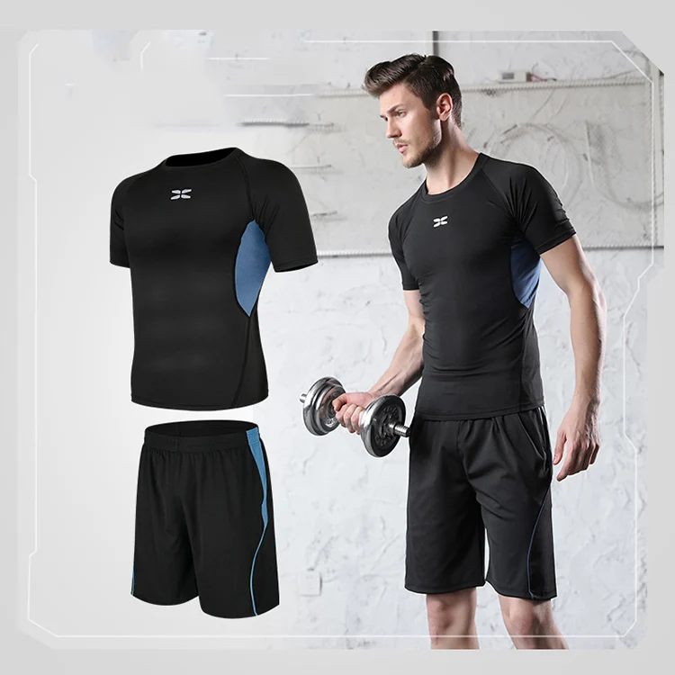 2 Pcs Set Men's Tracksuit Gym Fitness Badminton Sports Suit Clothes Running Jogging Sport Wear Workout Set Sportswear, Customized color
2 Pcs Set Men's Tracksuit Gym Fitness Badminton Sports Suit Clothes Running Jogging Sport Wear Workout Set Sportswear, Customized color