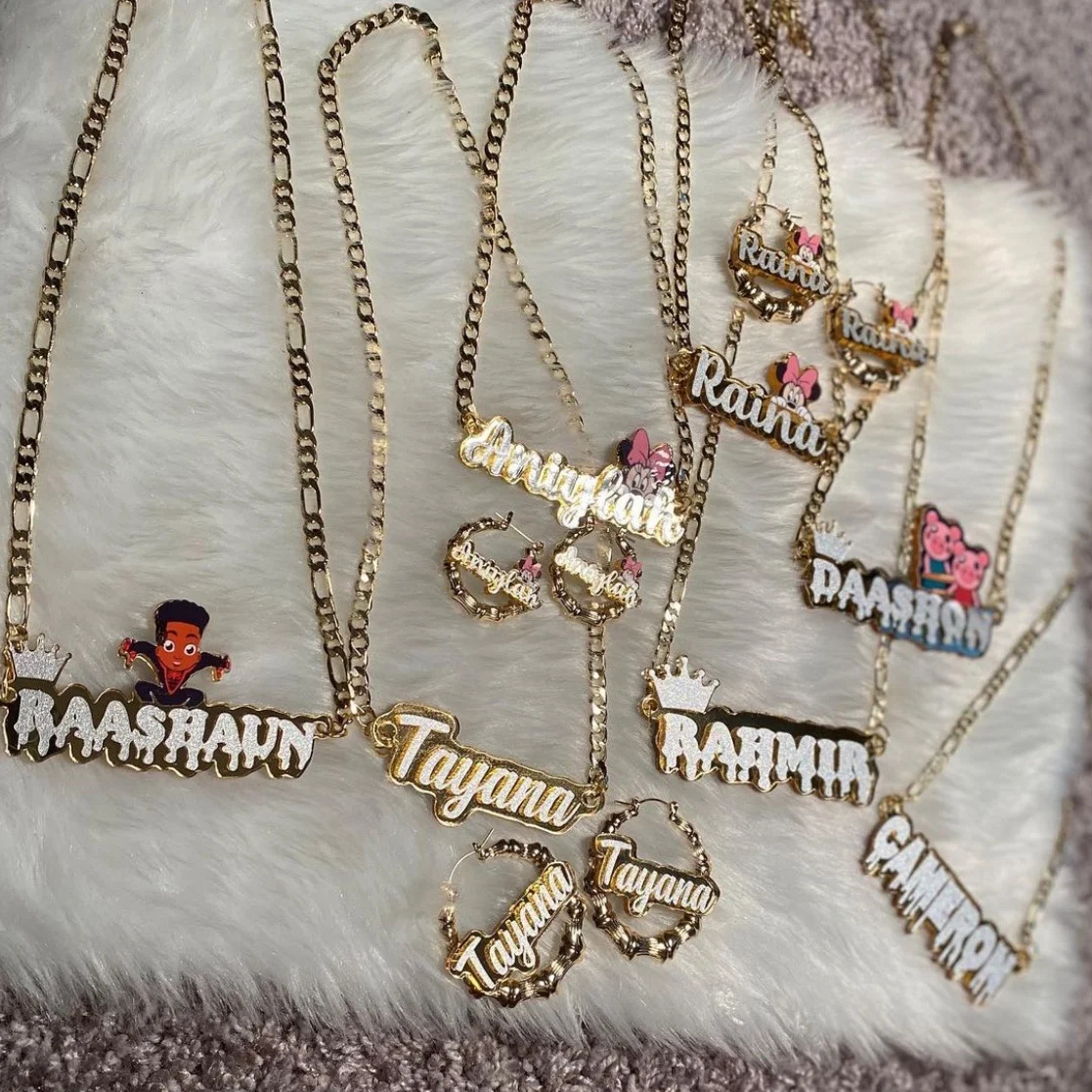 Customized Baby Name Pendant Personalized Character Kids Acrylic Name Plate Necklace Jewelry, Gold, silver, rose gold
Customized Baby Name Pendant Personalized Character Kids Acrylic Name Plate Necklace Jewelry, Gold, silver, rose gold