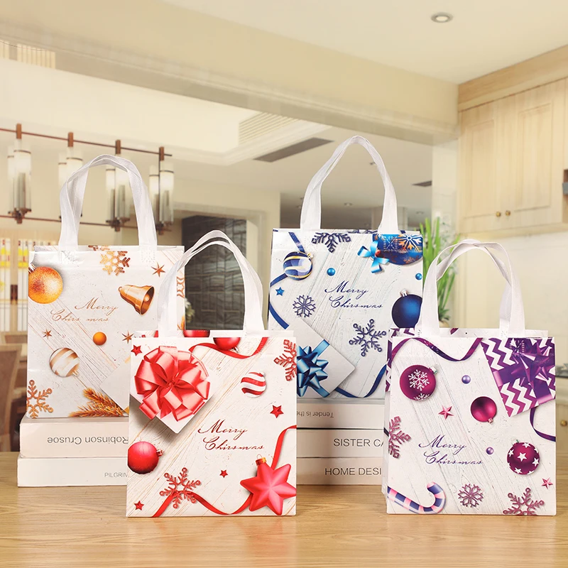 Hot Selling Fashion Christmas Snowflakes Printed Handled Non Woven Shopping Christmas Gift Bags
Hot Selling Fashion Christmas Snowflakes Printed Handled Non Woven Shopping Christmas Gift Bags