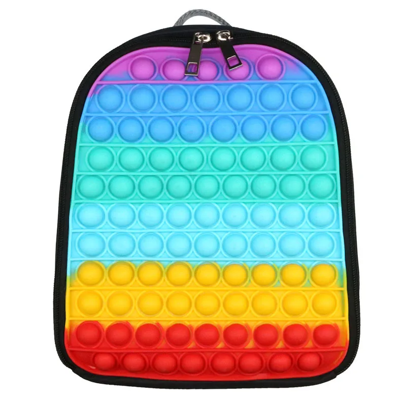 Silicone Push It Backpack Fidget Shoulder Strap School Back Pack Silicone Popets Fidget Bag Toys Popping School Backpack
Silicone Push It Backpack Fidget Shoulder Strap School Back Pack Silicone Popets Fidget Bag Toys Popping School Backpack