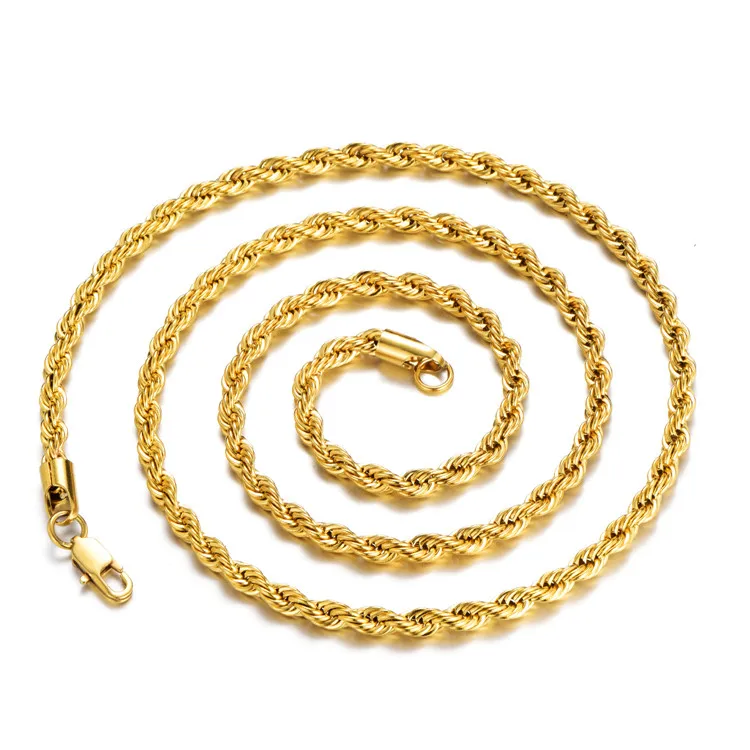 Fashion Hip hop Jewelry cuban link chain Stainless Steel Link Chain Rope necklace chain For Men women, Silver/gold/rose gold
Fashion Hip hop Jewelry cuban link chain Stainless Steel Link Chain Rope necklace chain For Men women, Silver/gold/rose gold