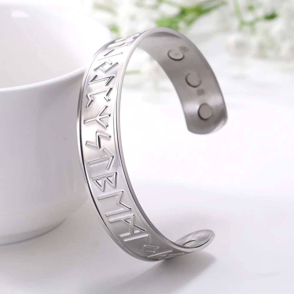 Health Magnetic Stainless Steel Runes Viking Cuff Bangle Irish Celtic Knots Wiccan Amulet Vintage Cuff Men bangle Jewelry
Health Magnetic Stainless Steel Runes Viking Cuff Bangle Irish Celtic Knots Wiccan Amulet Vintage Cuff Men bangle Jewelry