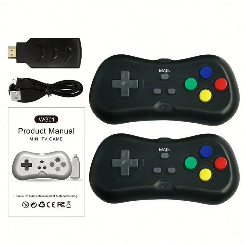 Retro mini video games Latest design wireless 2.4G console with 638 handheld console no repeat games, White/black
Retro mini video games Latest design wireless 2.4G console with 638 handheld console no repeat games, White/black