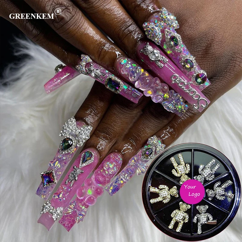 Full Diamond Bear 3D Nail Charms Alloy Decorations Crystal Metal Nail Rhinestones Jewelry Zircon Cherry Designers Nail Charms
Full Diamond Bear 3D Nail Charms Alloy Decorations Crystal Metal Nail Rhinestones Jewelry Zircon Cherry Designers Nail Charms