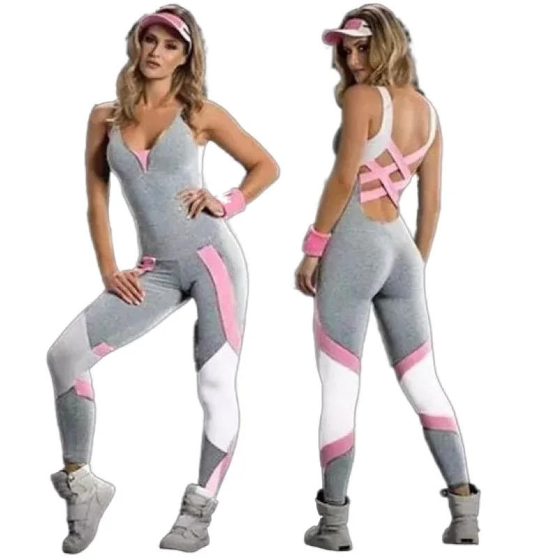 BBYRF001 Wholesale fashion sexy back hollowed sweatpants women tight-fitting bodysuit running fitness jumpsuit
BBYRF001 Wholesale fashion sexy back hollowed sweatpants women tight-fitting bodysuit running fitness jumpsuit