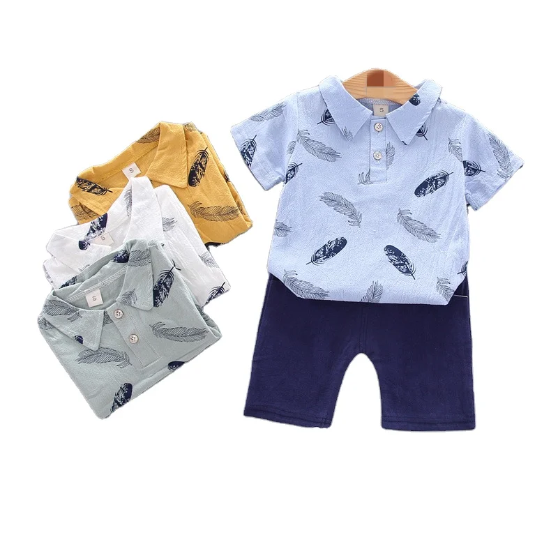Baby Boys' Clothing Set Cotton Boys Summer Clothes Feather Printed Kids Children Clothing Boys Tracksuit Kids 
Baby Boys' Clothing Set Cotton Boys Summer Clothes Feather Printed Kids Children Clothing Boys Tracksuit Kids