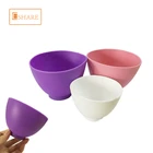 burnished wooden baby salad bowl with silicone spoon