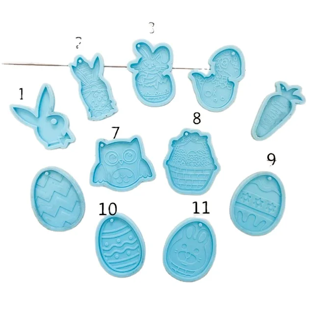 Easter Day Eggs Rabbit Bunny Resin Mold Keychain Pendants Silicone Molds for Resin Casting, Crystal Epoxy Resin Molds DIY Crafts, Blue
Easter Day Eggs Rabbit Bunny Resin Mold Keychain Pendants Silicone Molds for Resin Casting, Crystal Epoxy Resin Molds DIY Crafts, Blue