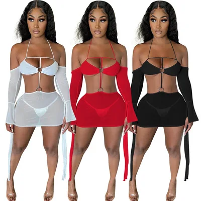 2021 New arrival summer women hot selling multi-color sexy suspender hanging mesh dress YD8395
2021 New arrival summer women hot selling multi-color sexy suspender hanging mesh dress YD8395